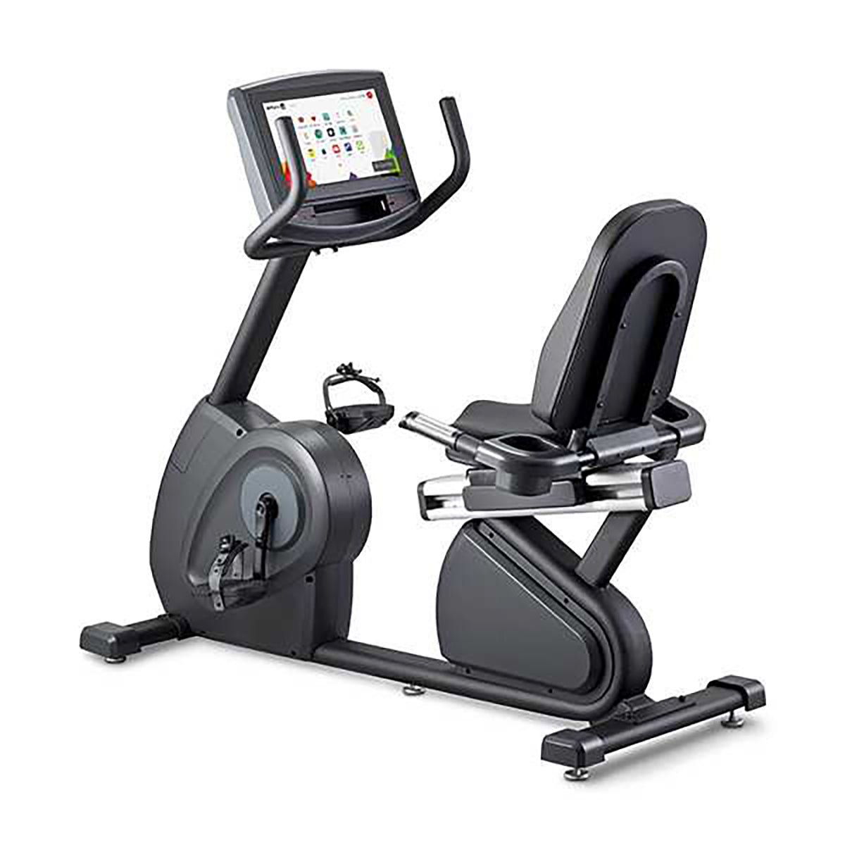 Gym Gear R98e Entertainment Recumbent Bike GG-RB-001 full view of the Recumbent Bike