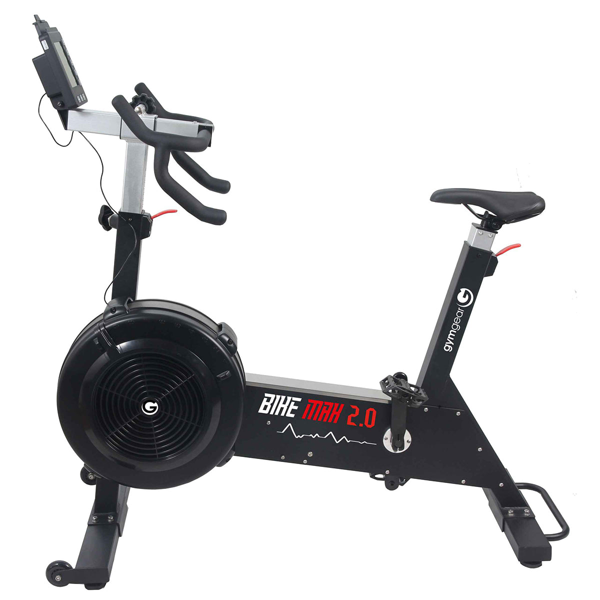 Gym Gear Bike Max 2.0 in black. Full side view