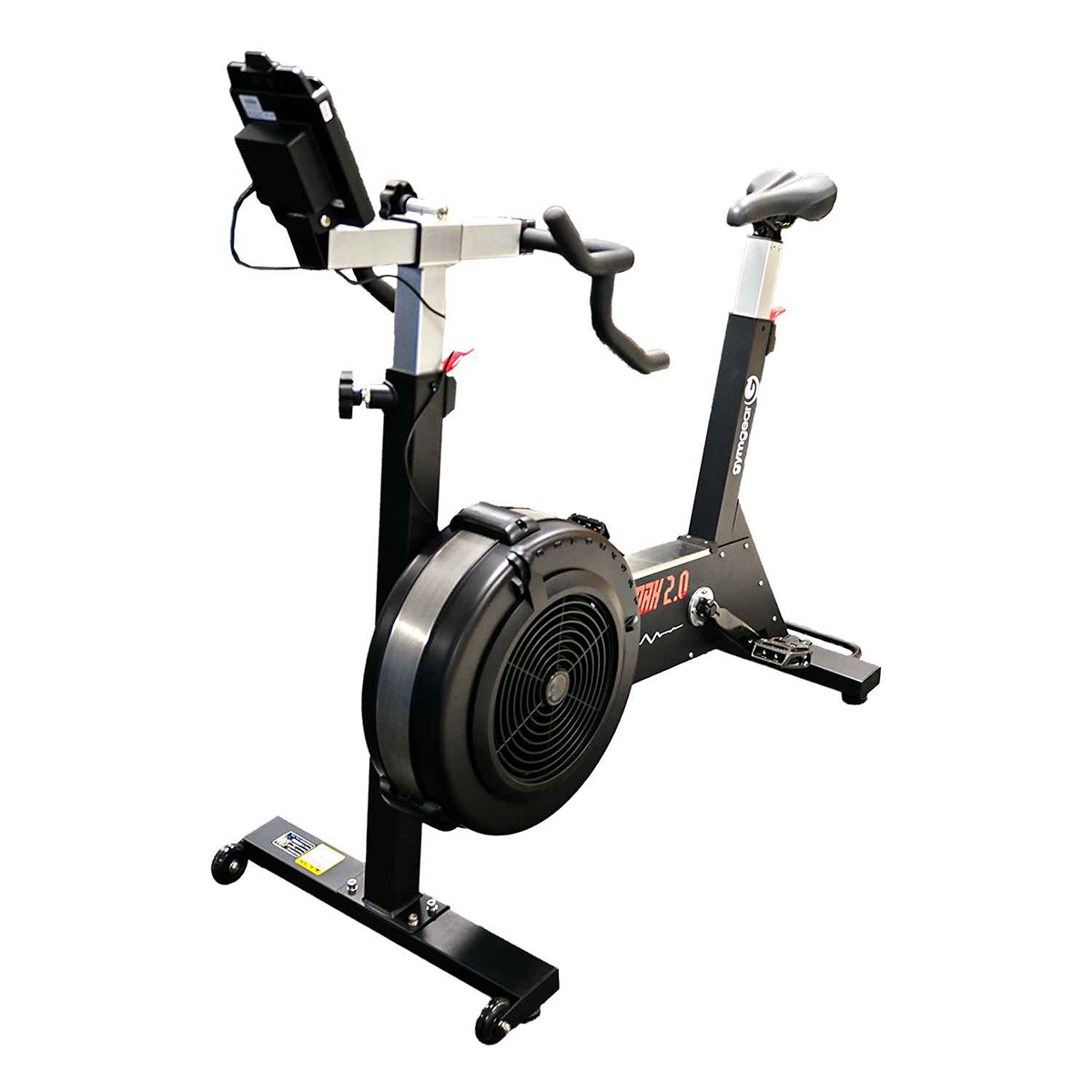 Gym Gear Bike Max 2.0 in black. Front view