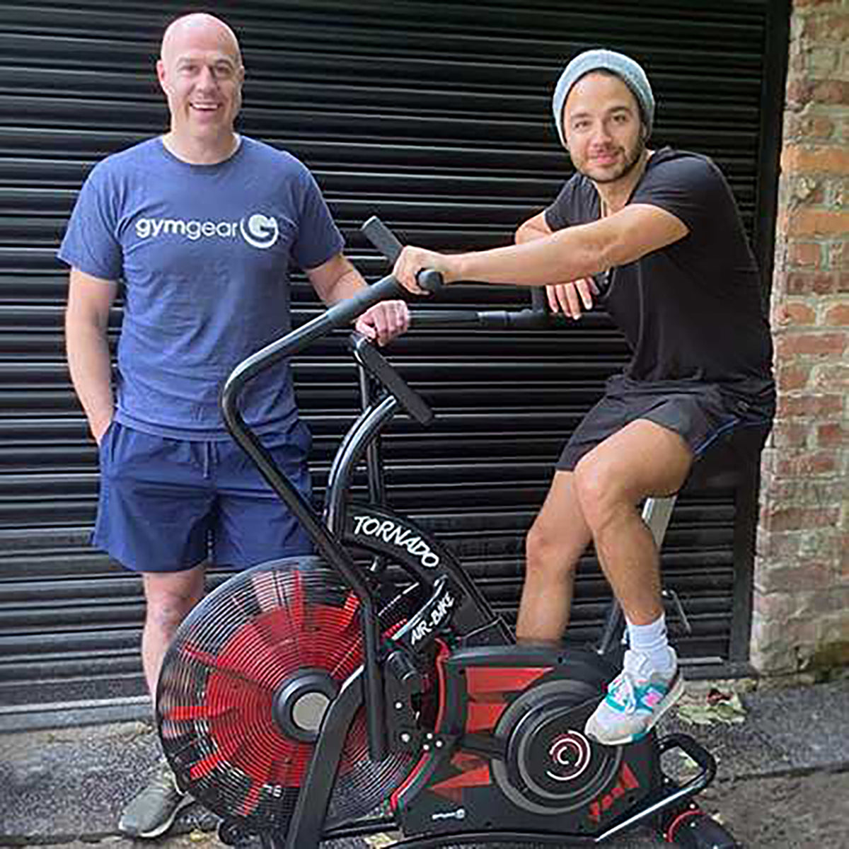 Tornado Airbike in red being used