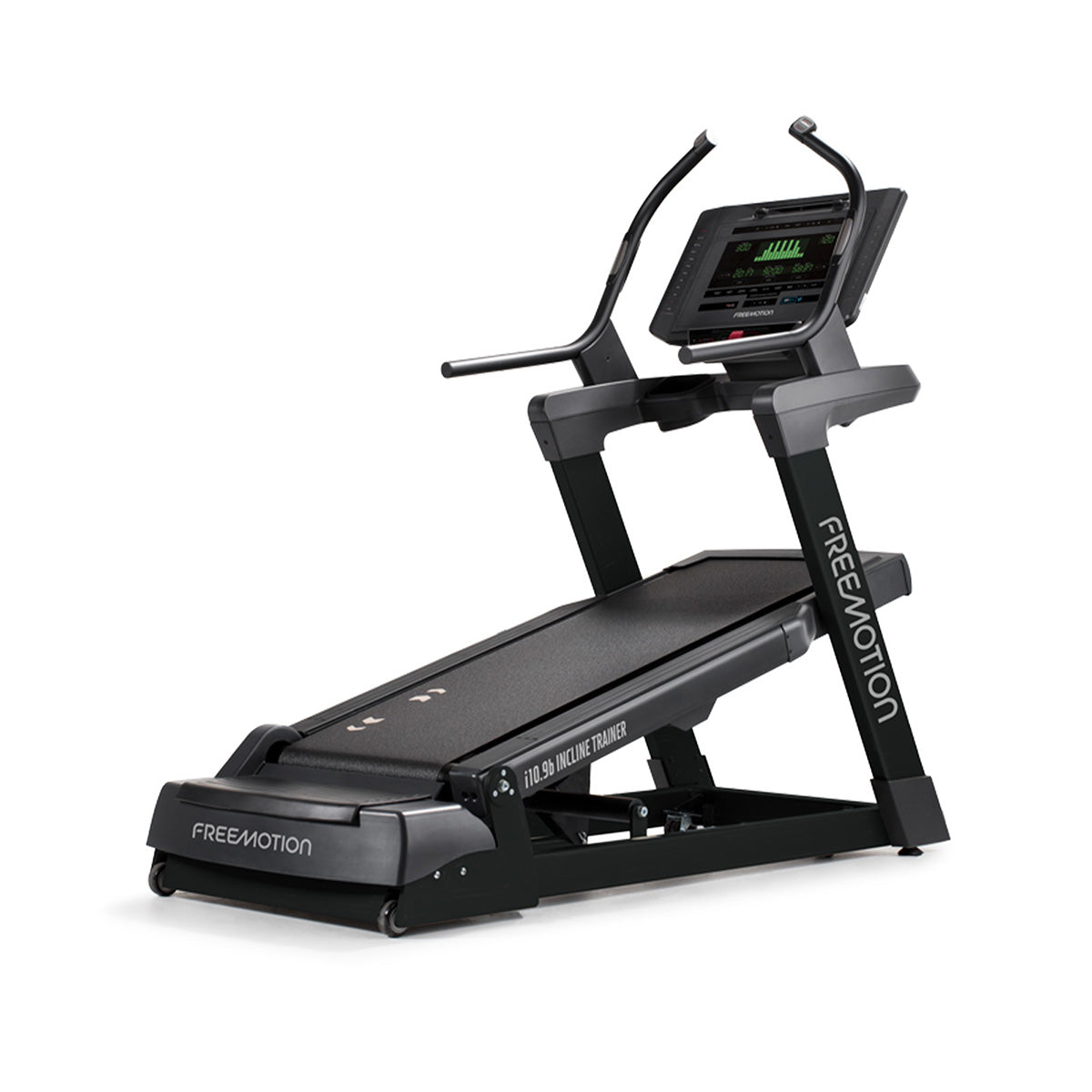 Freemotion i10.9b Incline Trainer showing incline from an angle