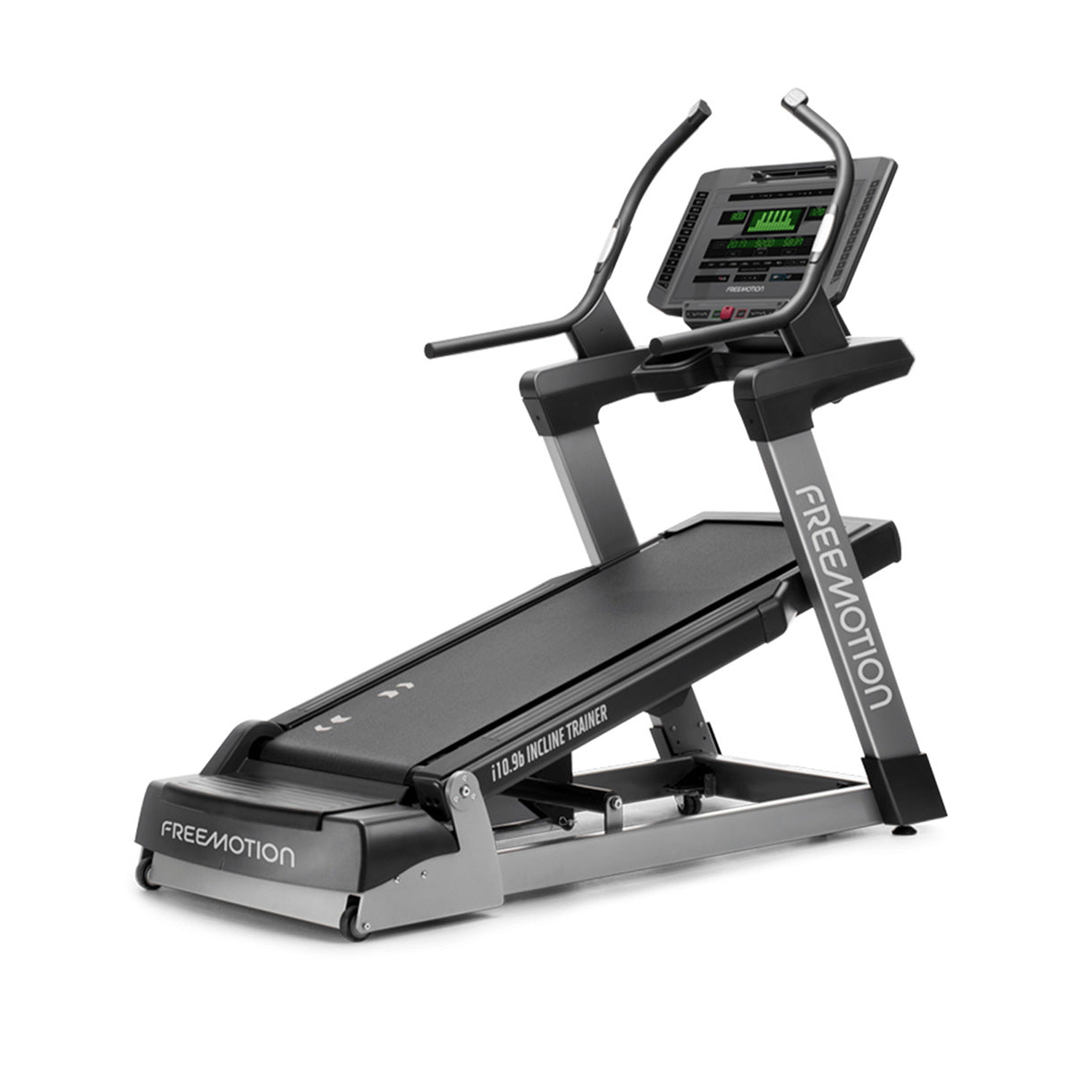 Freemotion i10.9b Incline Trainer showing incline from an angle